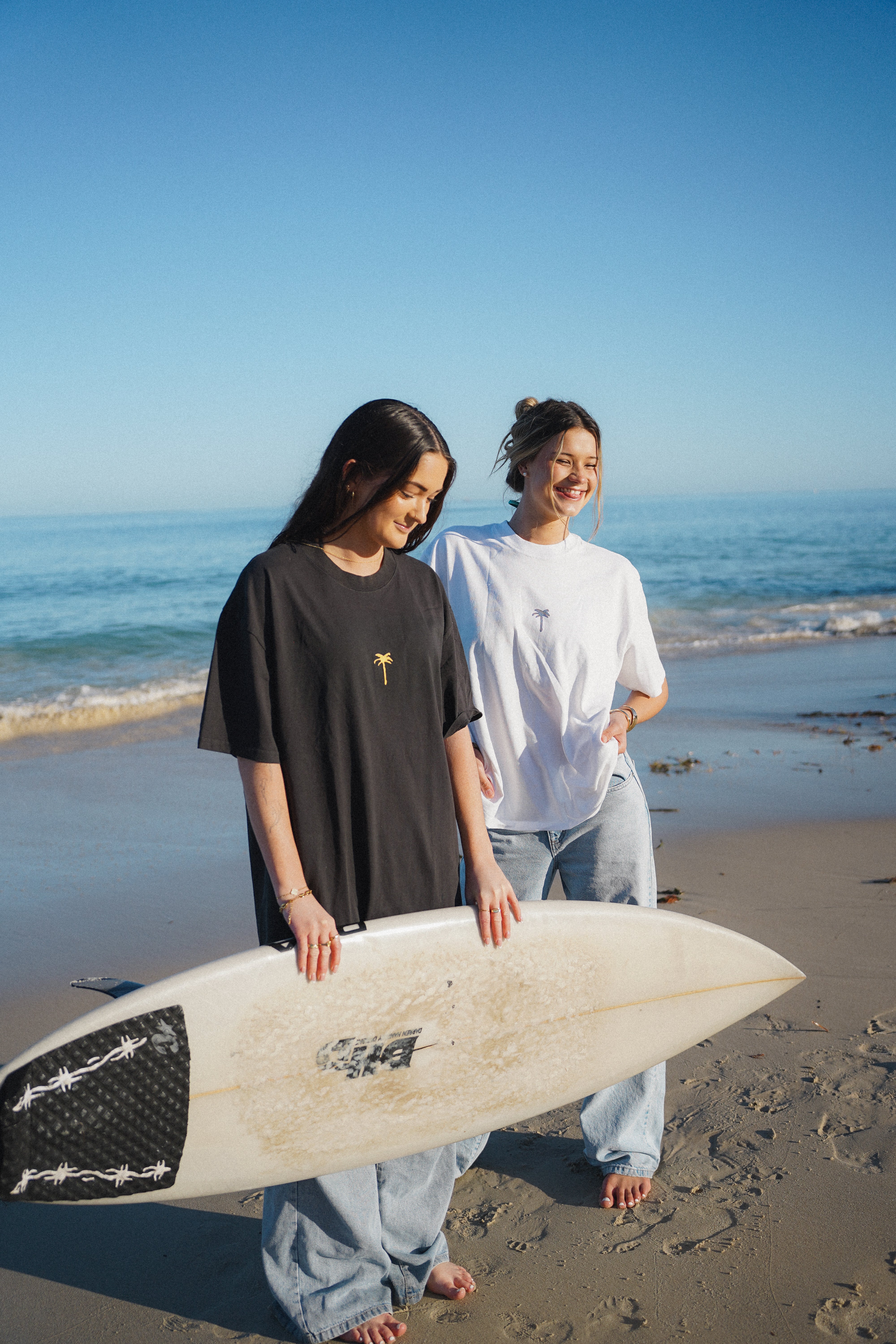 Palm Tee | Yellow / Blue