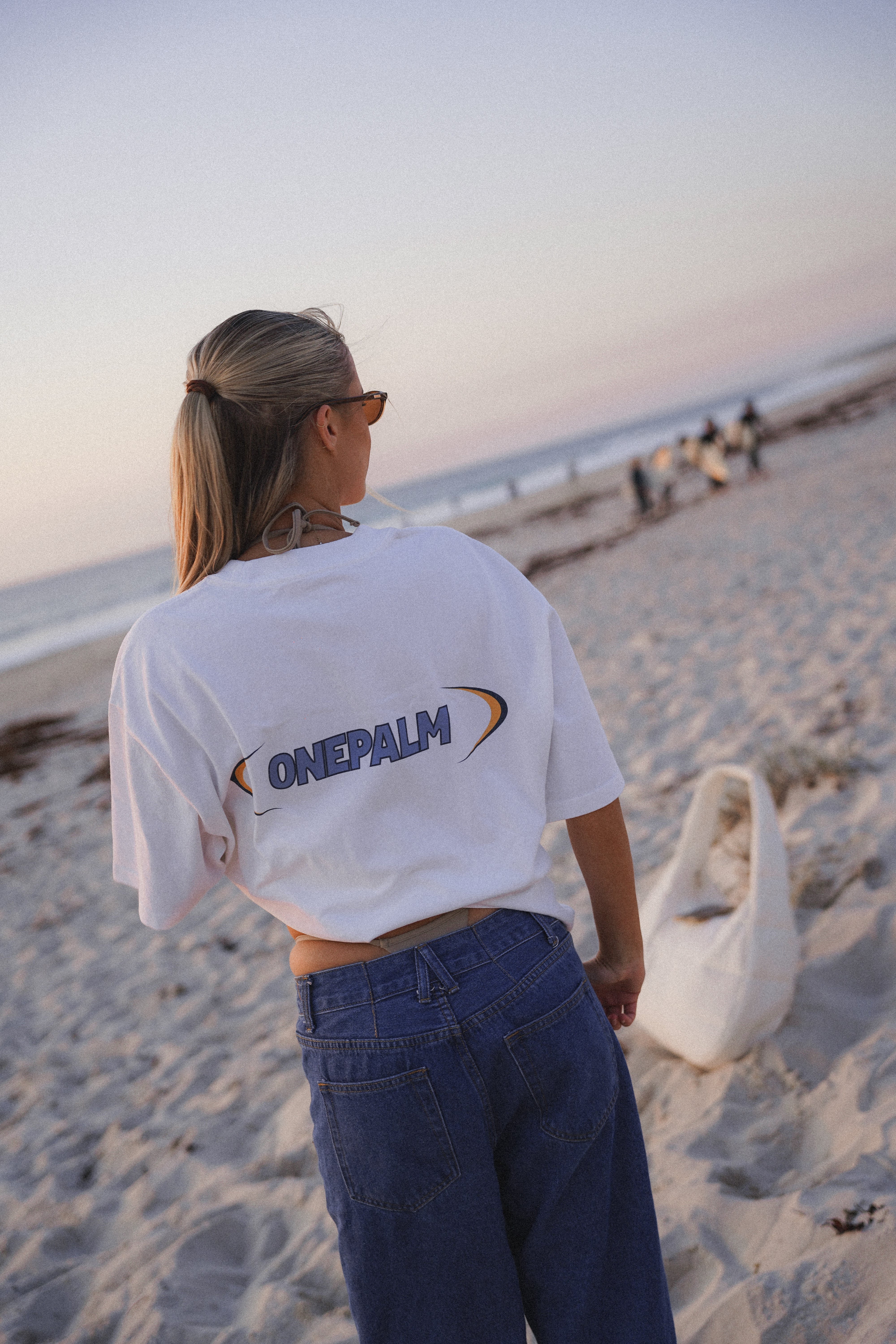 Palm Tee | Yellow / Blue