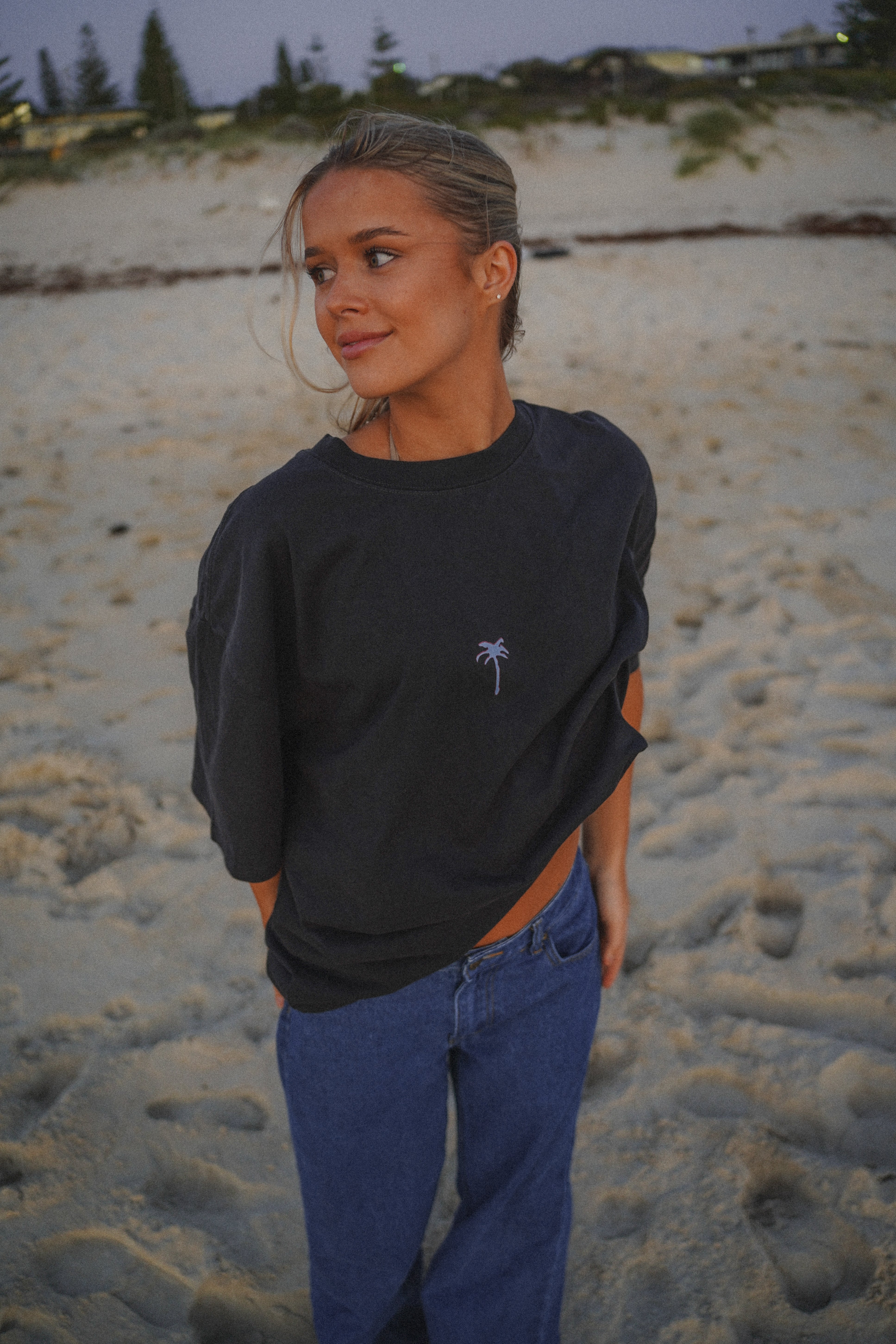 Palm Tee | Purple / Blue